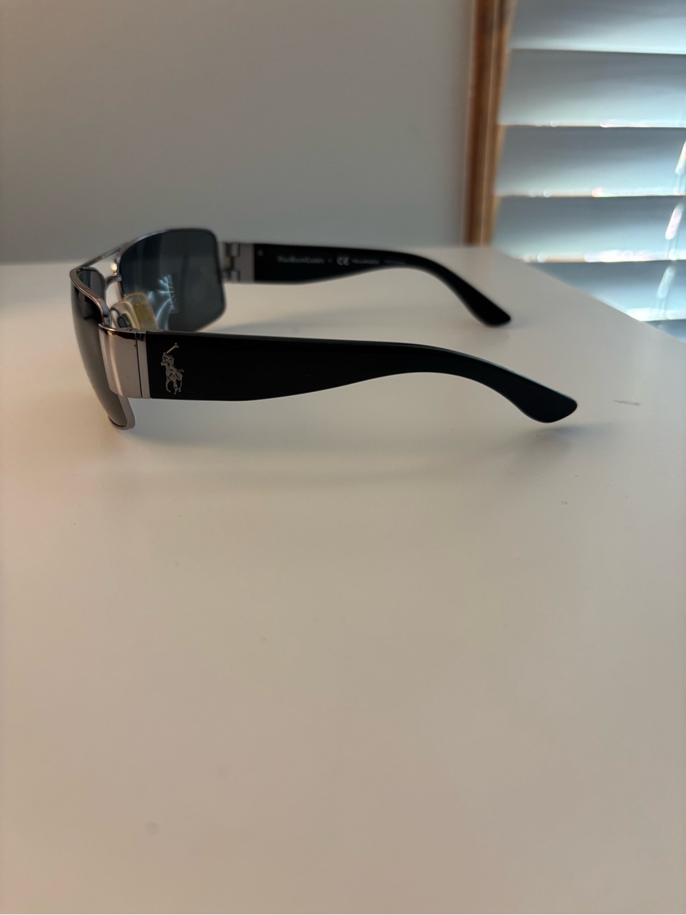 RALPH LAUREN POLO POLARIZED 3041 9002/81 SILVER/BLACK AUTHENTIC SUNGLASSES 64-14 - Picture 6 of 16